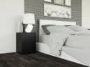 Home Collective Nachttisch Schwarz mit 2 Schubladen Holzwerkstoff Bild 3