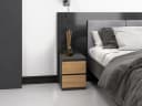 Home Collective Nachttisch Anthrazit 2 Schubladen Holzwerkstoff Bild 3
