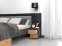 Home Collective Nachttisch Anthrazit 2 Schubladen Holzwerkstoff Bild 4