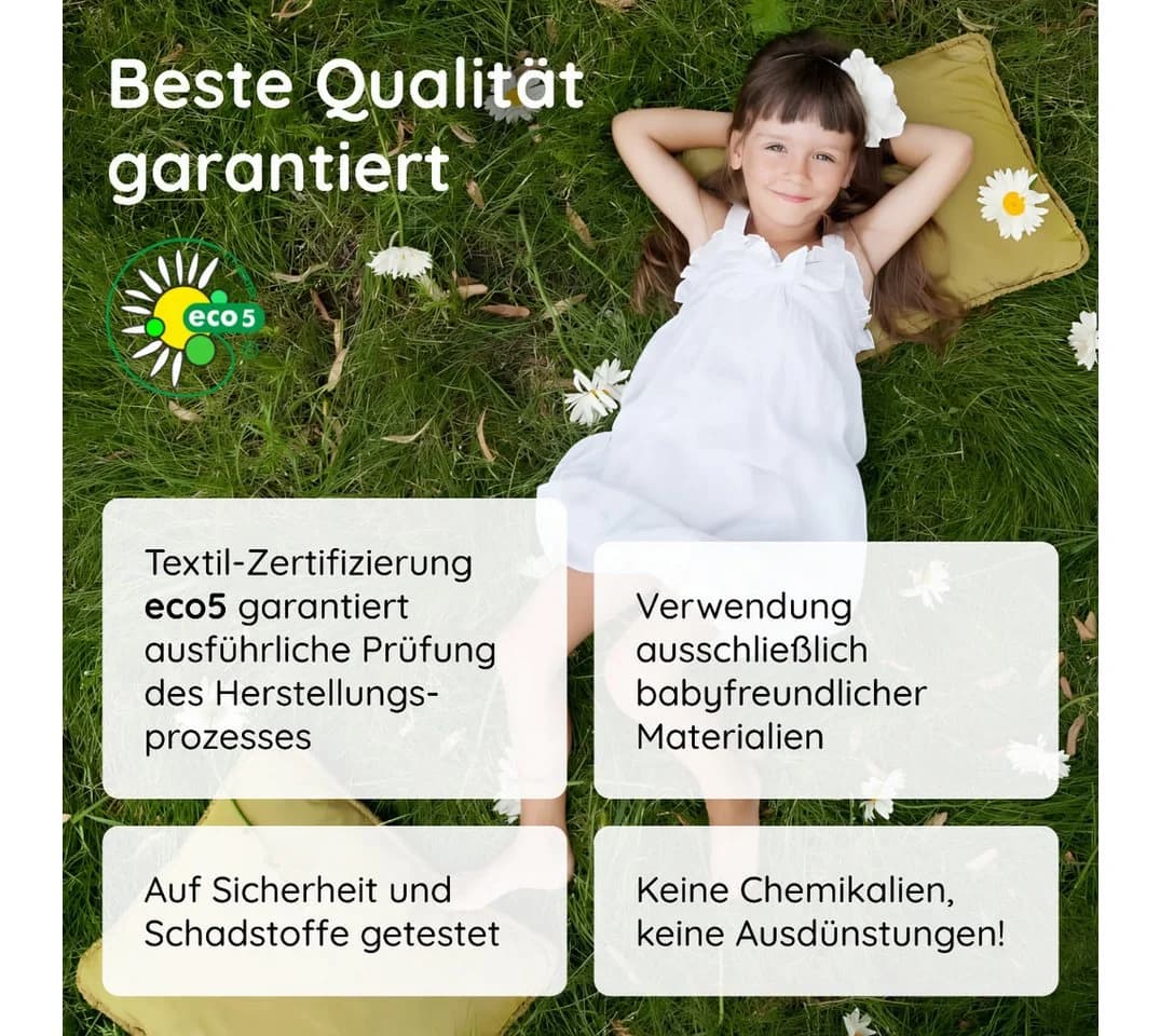 Kids Collective Kindermatratze SMART 120x60 cm mit abnehmbarem Bezug - Bild 5