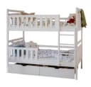 Kids Collective Hochbett mit Schubladen und Rausfallschutz weiß Bild 1