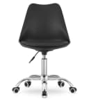 Home Collective Ergonomischer Drehstuhl Schwarz mit Öko-Lederkissen Bild 1