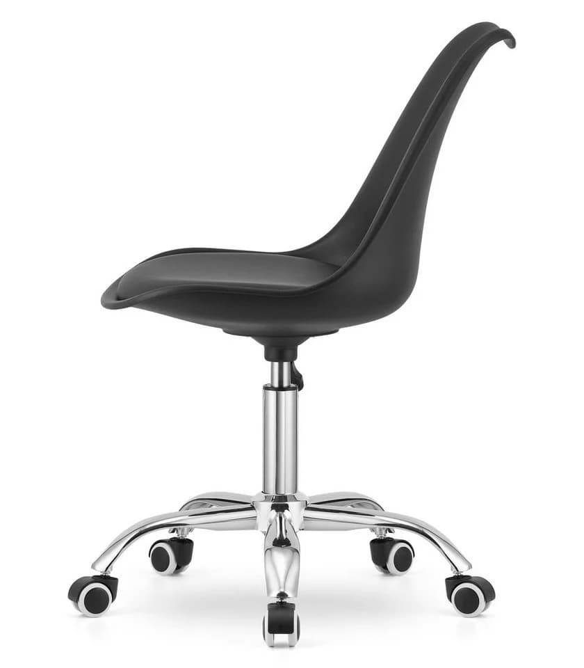 Home Collective Ergonomischer Drehstuhl Schwarz mit Öko-Lederkissen - Bild 4
