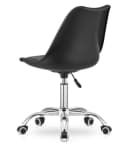 Home Collective Ergonomischer Drehstuhl Schwarz mit Öko-Lederkissen Bild 5