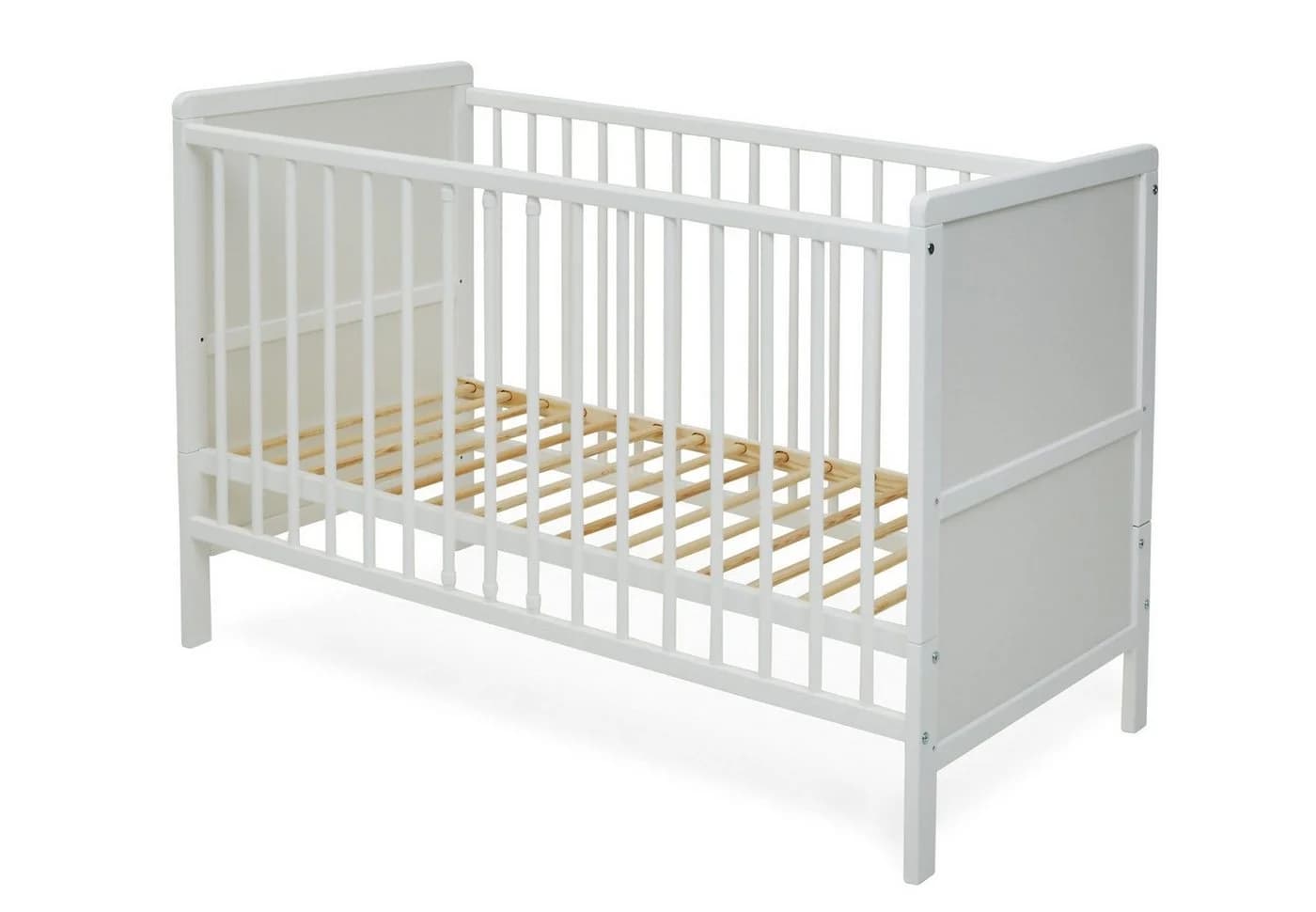 Kids Collective Babybett umbaubar zu Kinderbett weiss Kiefern-Vollholz