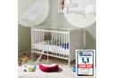 Kids Collective Babybett umbaubar zu Kinderbett weiss Kiefern-Vollholz Bild 2