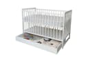 Kids Collective Babybett Weiß Kiefer Massivholz mit Matratze & Schublade Bild 1
