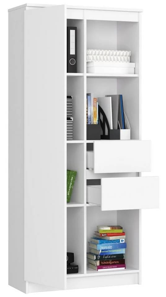 Home Collective Bücherregal Schrank Büroregal weiß
