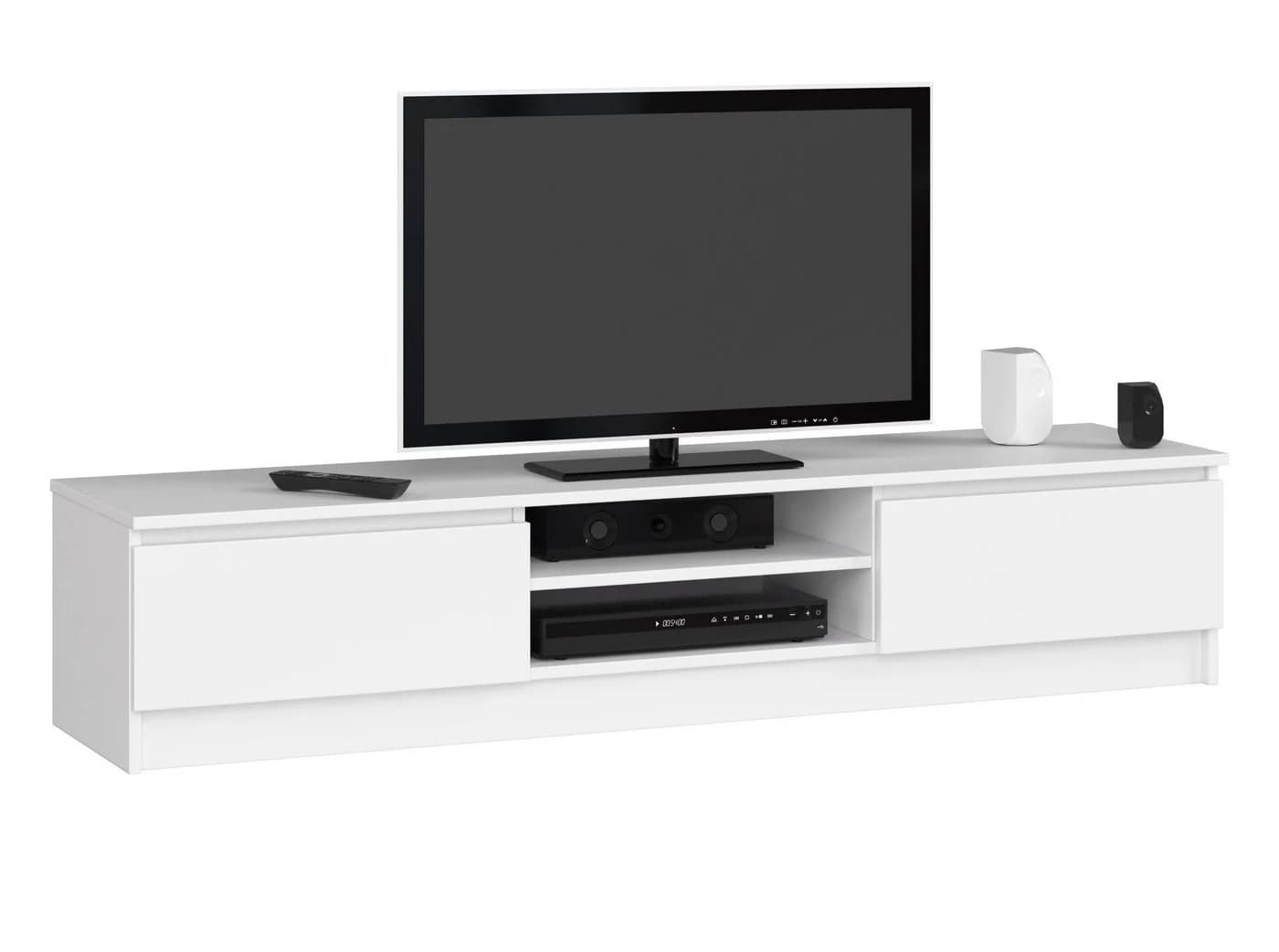 Home Collective TV-Schrank 160cm Weiß Moderner Lowboard - Bild 2
