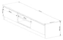 Home Collective TV-Schrank 160cm Weiß Moderner Lowboard Bild 5