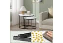 Home Collective Couchtisch 2er Set Marmor Optik Schwarz Bild 4