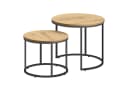 Home Collective Couchtisch 2er Set Eiche Schwarz Loft Design Bild 1