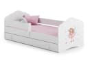 Kids Collective Kinderbett Weiß mit Prinzessin Motiv und Schublade Bild 1