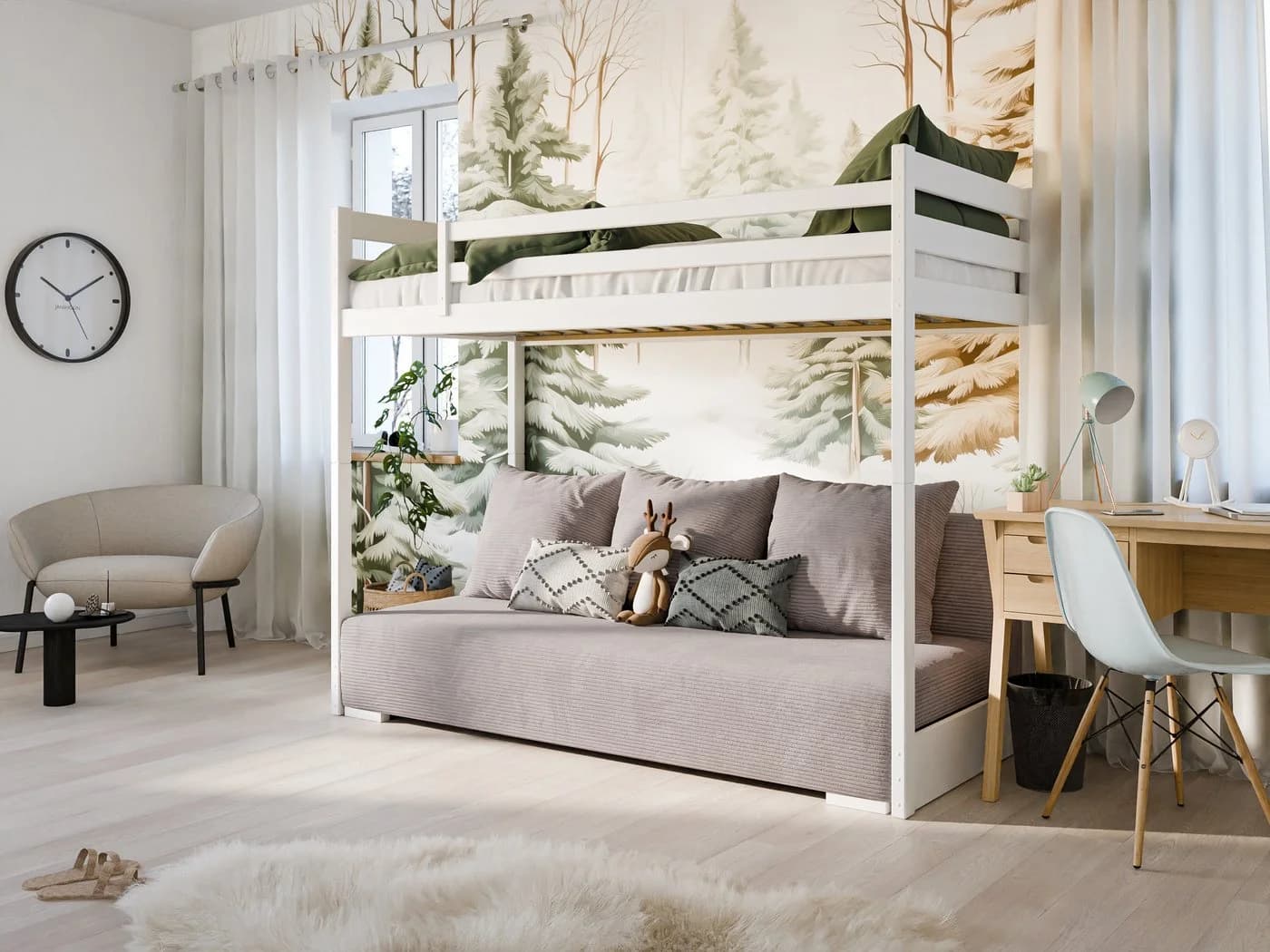 Kids Collective Hochbett mit Schlafsofa und Stauraum - Bild 3
