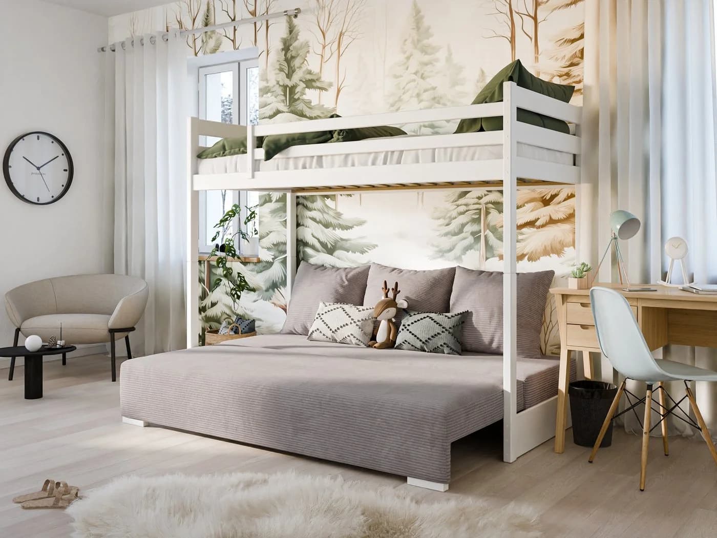 Kids Collective Hochbett mit Schlafsofa und Stauraum - Bild 4