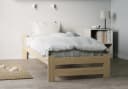 Home Collective Holzbett Kiefer Massivholz Skandi Boho Landhaus Bild 2