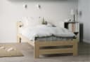 Home Collective Holzbett Kiefer Massivholz Skandi Boho Landhaus Bild 2