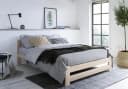 Home Collective Holzbett Kiefer Massivholz Natur Skandi Landhaus Bild 3