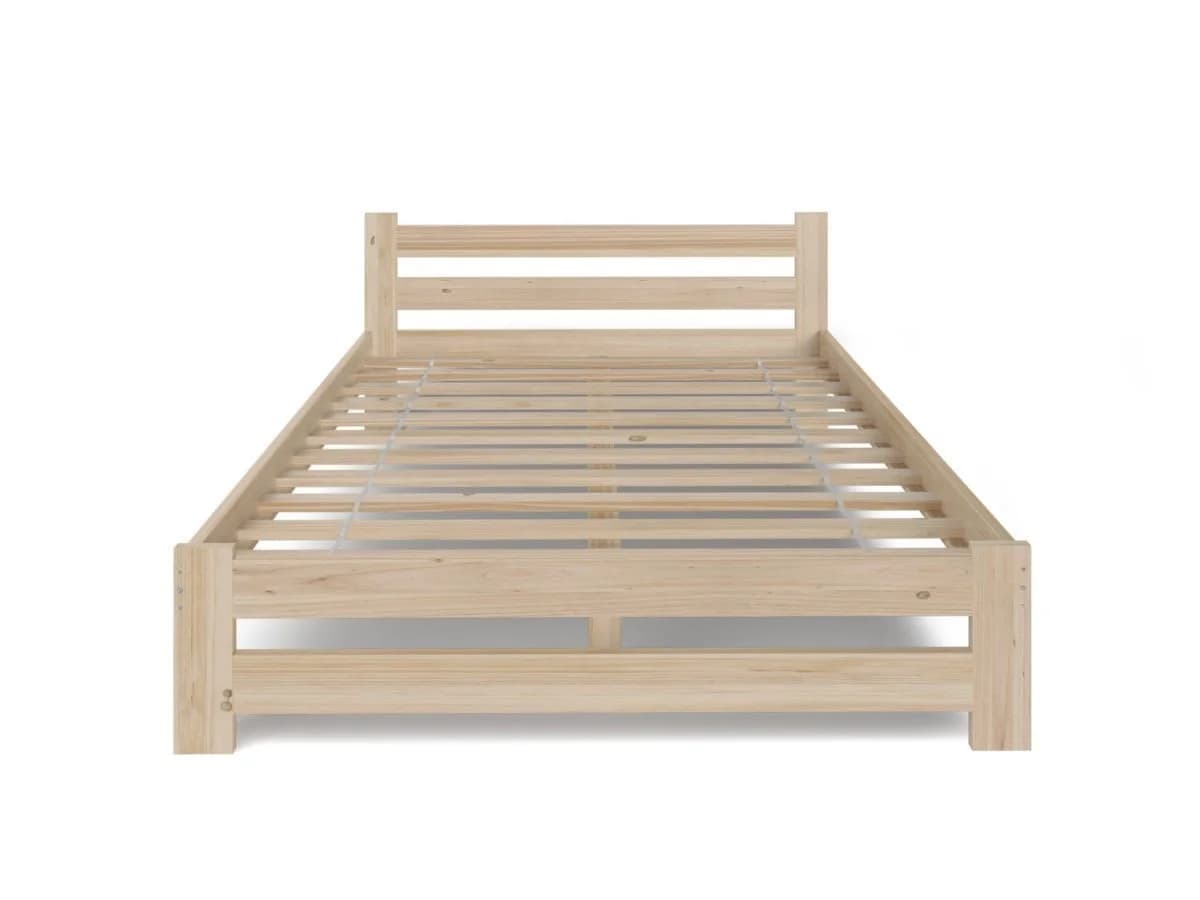 Home Collective Holzbett Kiefer Massivholz Natur Skandi Landhaus - Bild 5