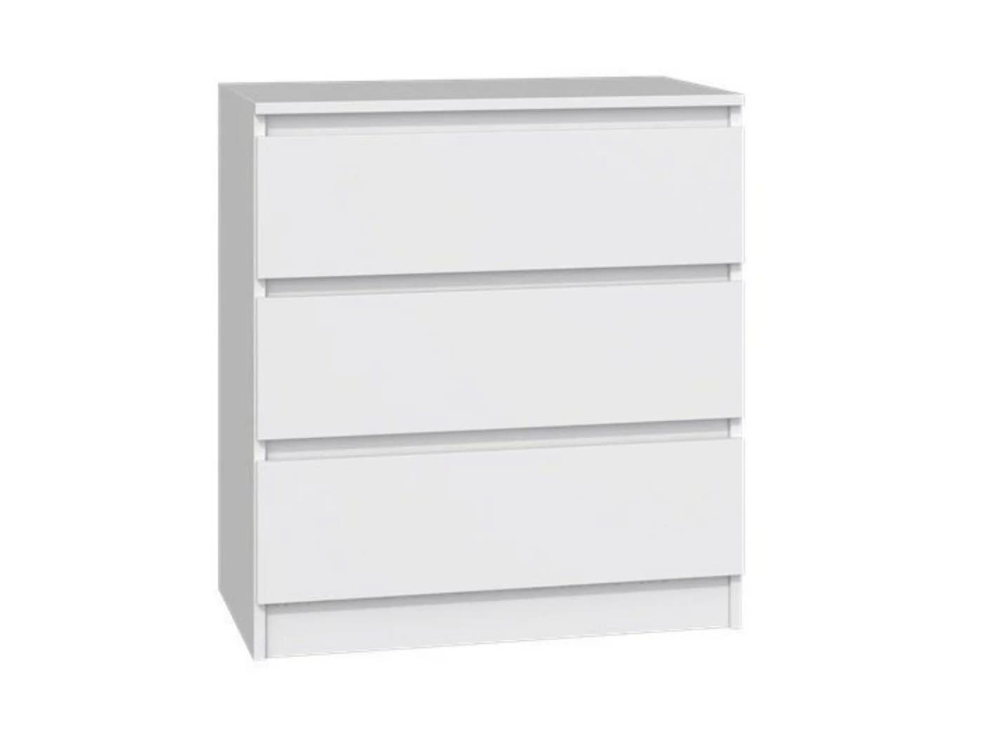 Home Collective Kommode Highboard Sideboard 3 Schubladen Weiß