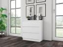 Home Collective Kommode Highboard Sideboard 3 Schubladen Weiß Bild 5