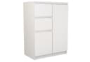 Home Collective Kommode schmal in weiß, Highboard Sideboard Mehrzweckschrank Bild 2