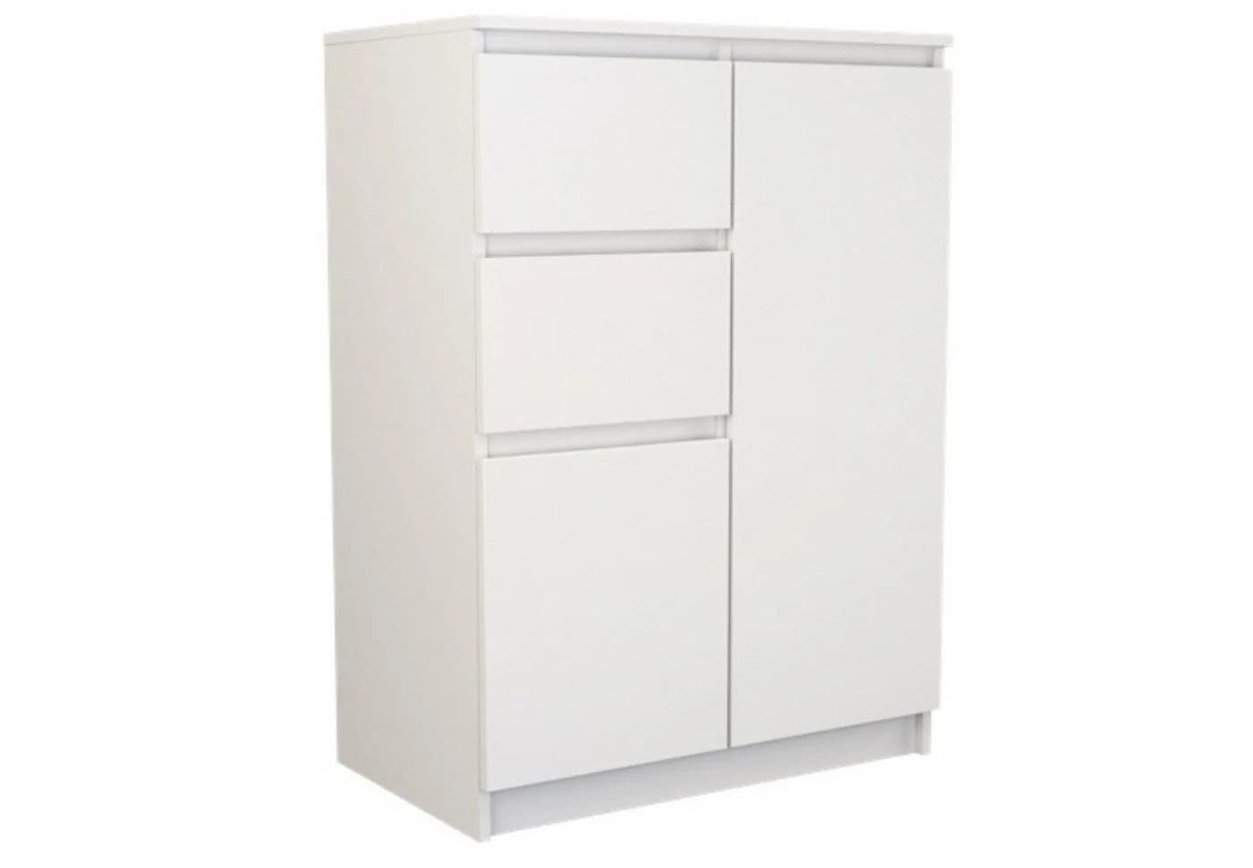 Home Collective Kommode schmal in weiß, Highboard Sideboard Mehrzweckschrank - Bild 2