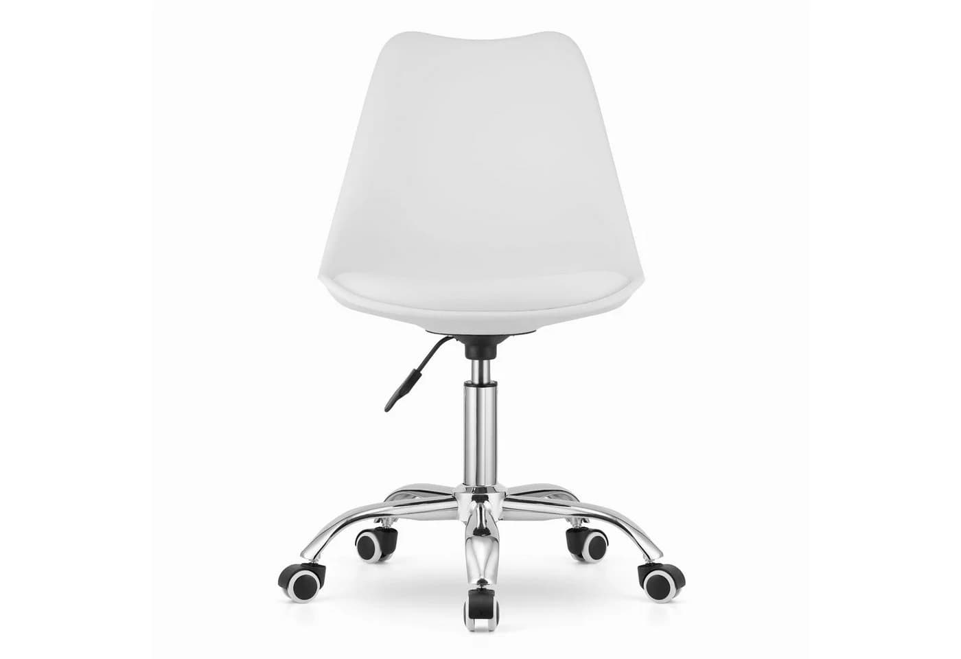 Home Collective Drehstuhl Weiß Höhenverstellbar mit Rollen