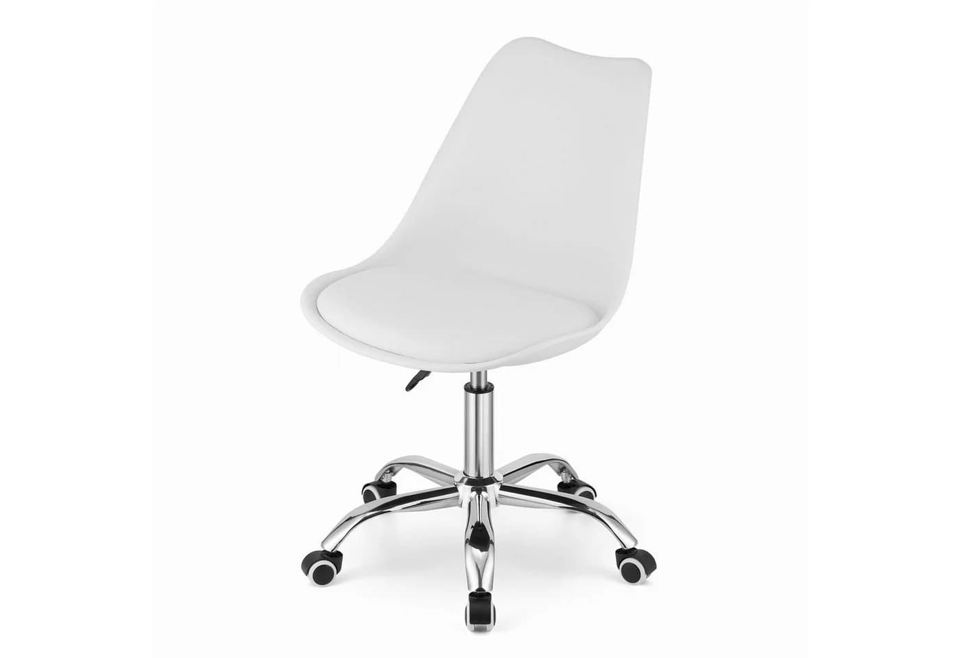 Home Collective Drehstuhl Weiß Höhenverstellbar mit Rollen - Bild 5