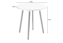 Home Collective Runder Esstisch 80 cm Durchmesser Weiß Bild 1
