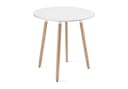 Home Collective Runder Esstisch 80 cm Durchmesser Weiß Bild 2
