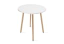 Home Collective Runder Esstisch 80 cm Durchmesser Weiß Bild 4
