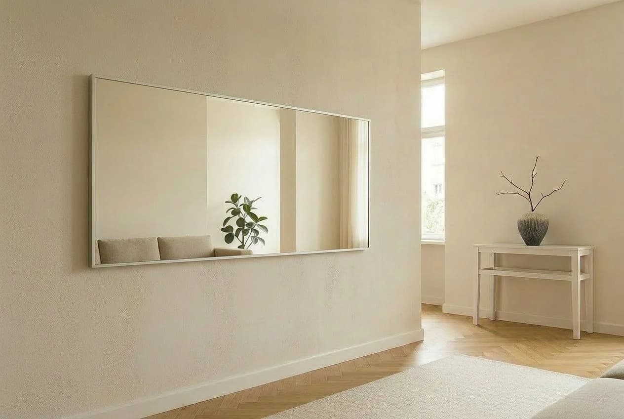 BOURGH Ganzkörperspiegel MILAN Anlehnspiegel Silber Verstärkte Rückseite - Bild 4