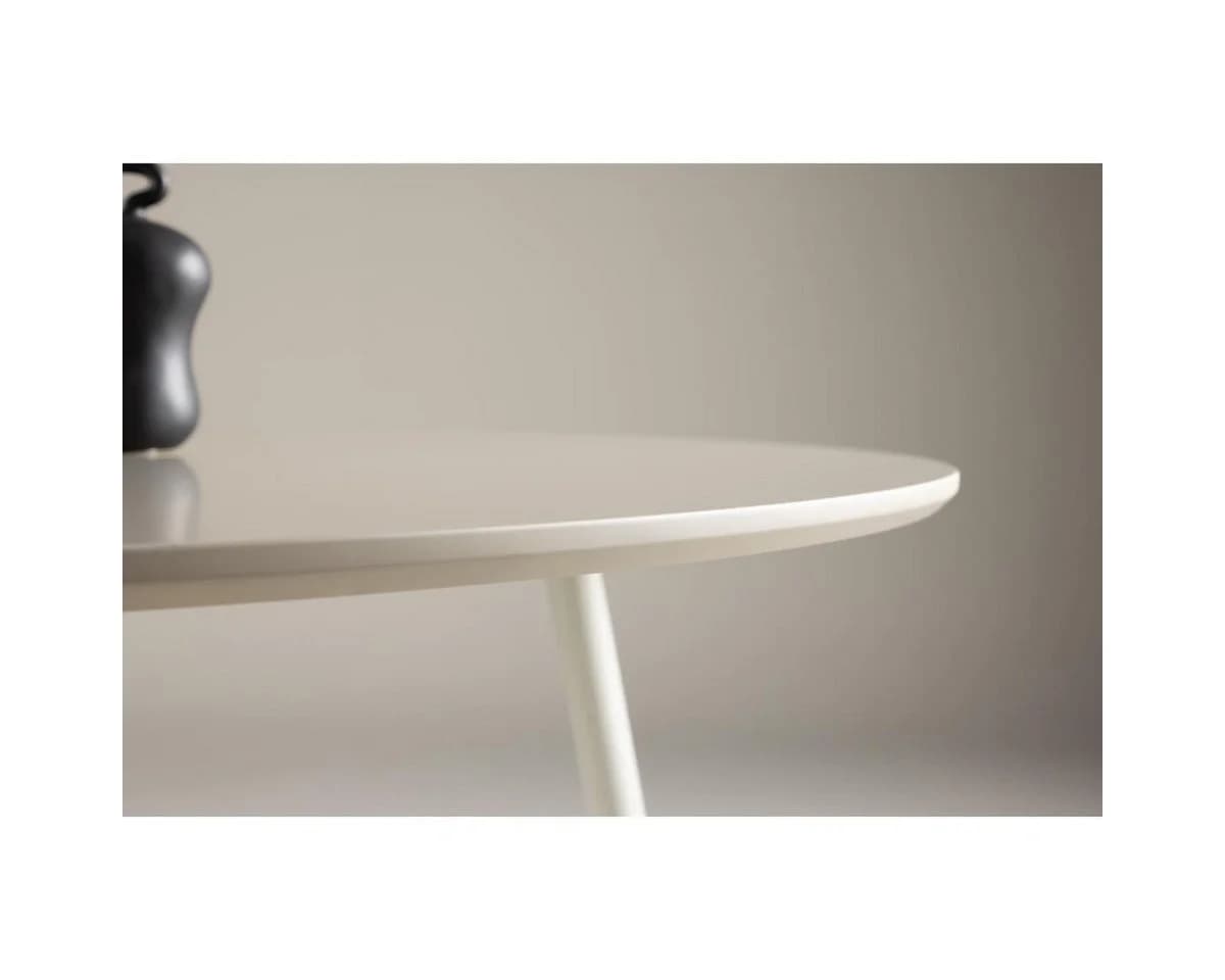BOURGH Esstisch PLAZA Rund Beige MDF Stahl - Bild 4