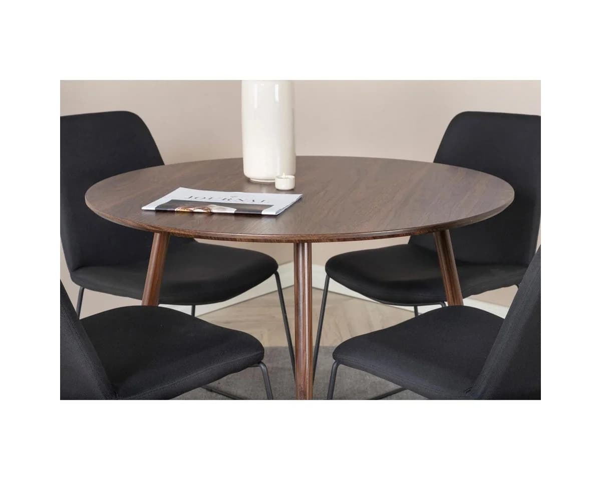 BOURGH Esstisch FLORENZ Rund Walnuss Modern - Bild 4