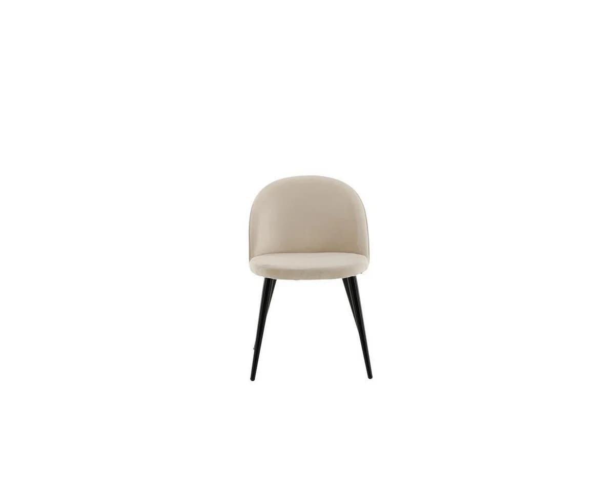 BOURGH Esszimmerstuhl VILVI 2er Set Beige Samt - Bild 5
