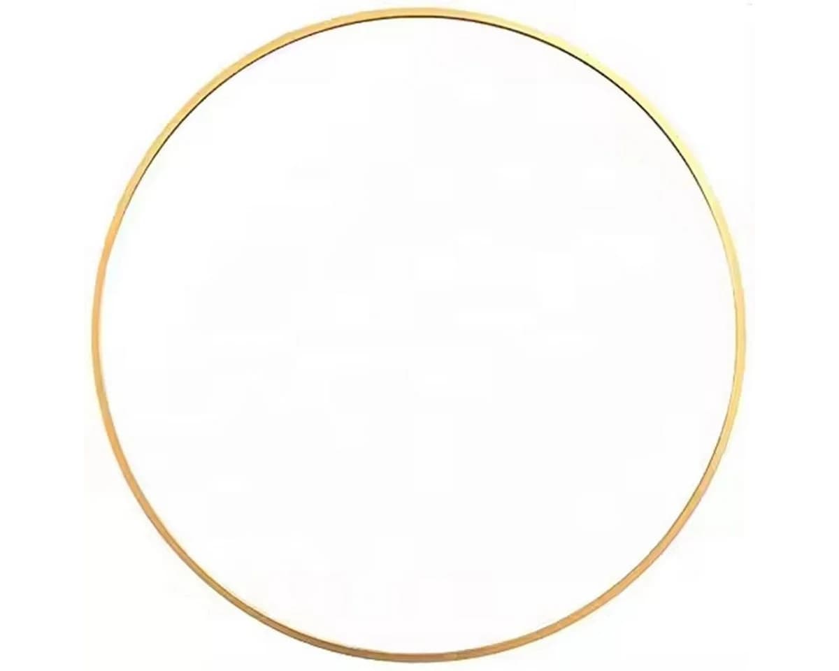 BOURGH Wandspiegel CLARITE Rund 90cm Gold Aluminium - Bild 3