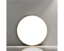 BOURGH Wandspiegel CLARITE Rund 90cm Gold Aluminium Bild 4