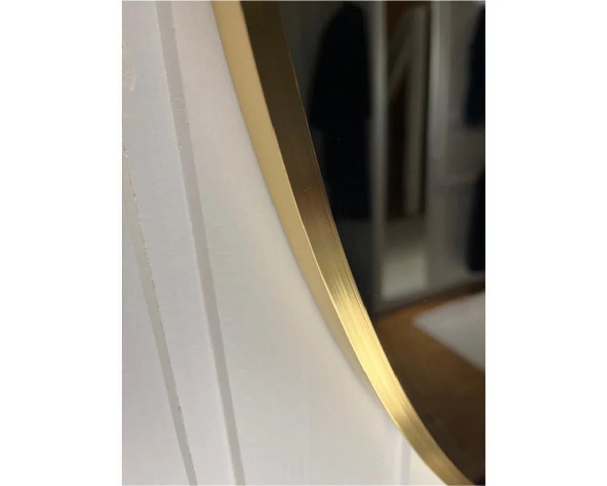 BOURGH Wandspiegel CLARITE Rund 90cm Gold Aluminium - Bild 5