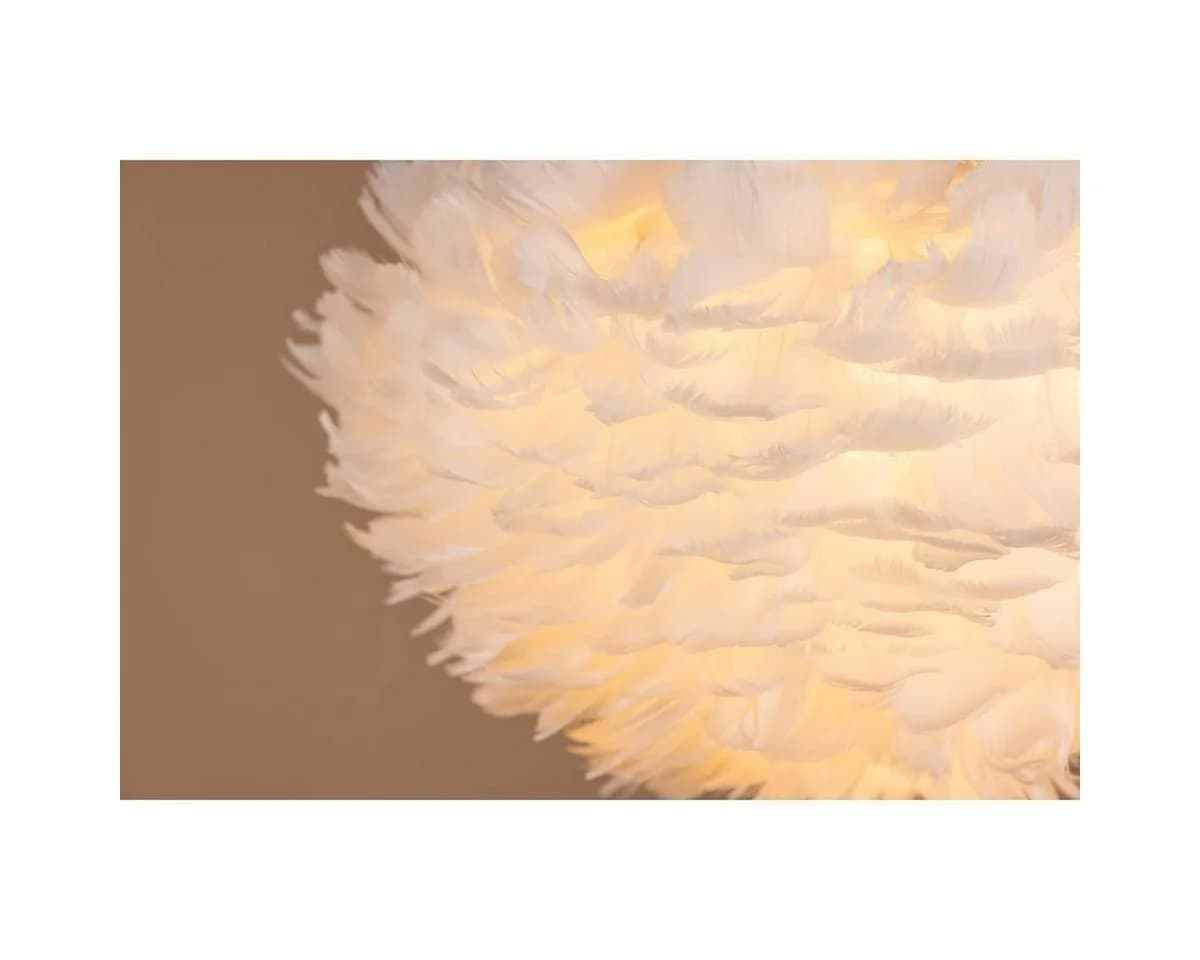 BOURGH Pendelleuchte VIOLA Federlampe Ø50cm - Nordische Pendelleuchte Deckenleuchte - Bild 3
