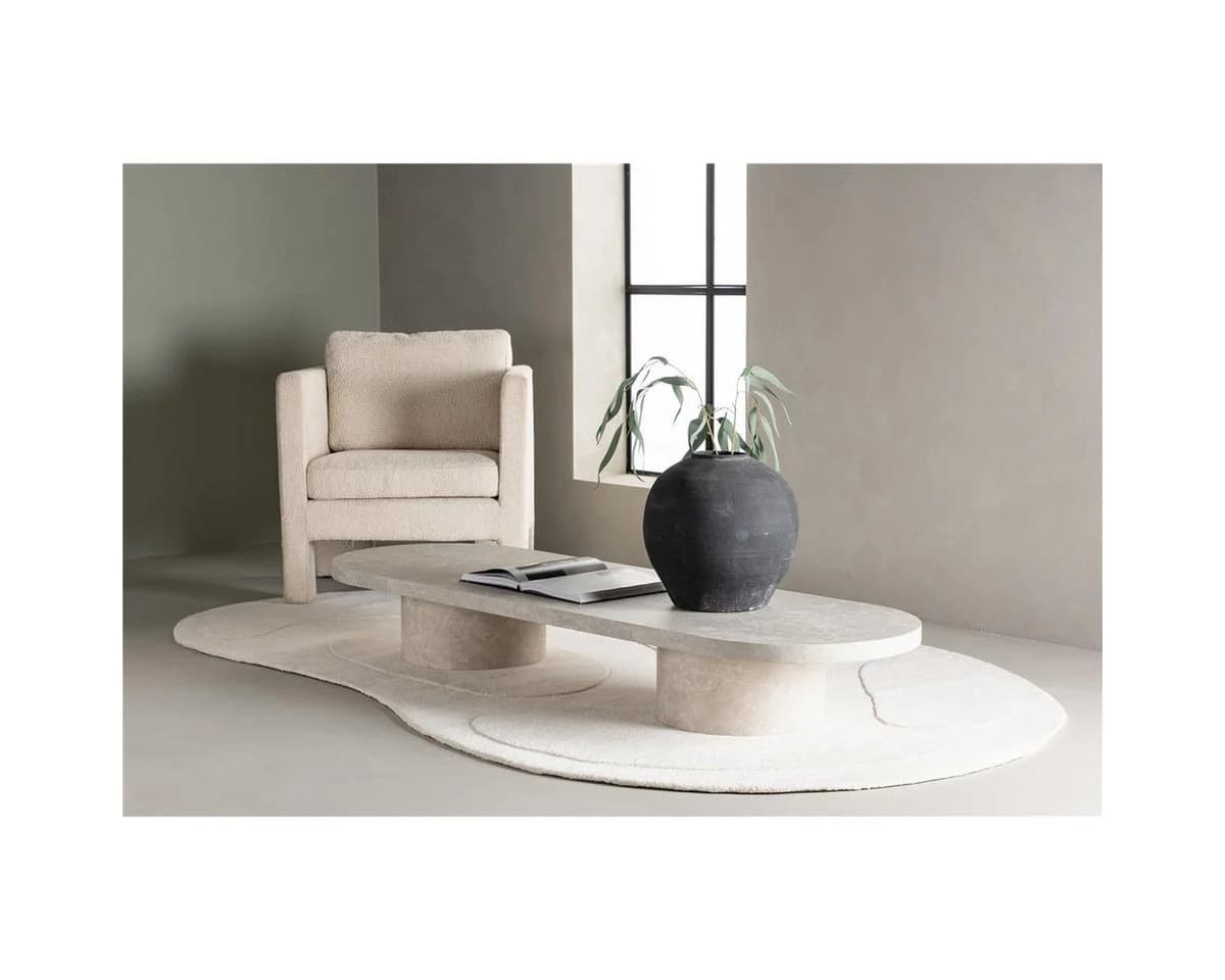 BOURGH Couchtisch MAILAND Beige Marmor Optik Modern - Bild 2