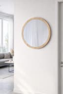 BOURGH Rundspiegel VALENCIA Wandspiegel Holzwerkstoff Natur 45cm Bild 3