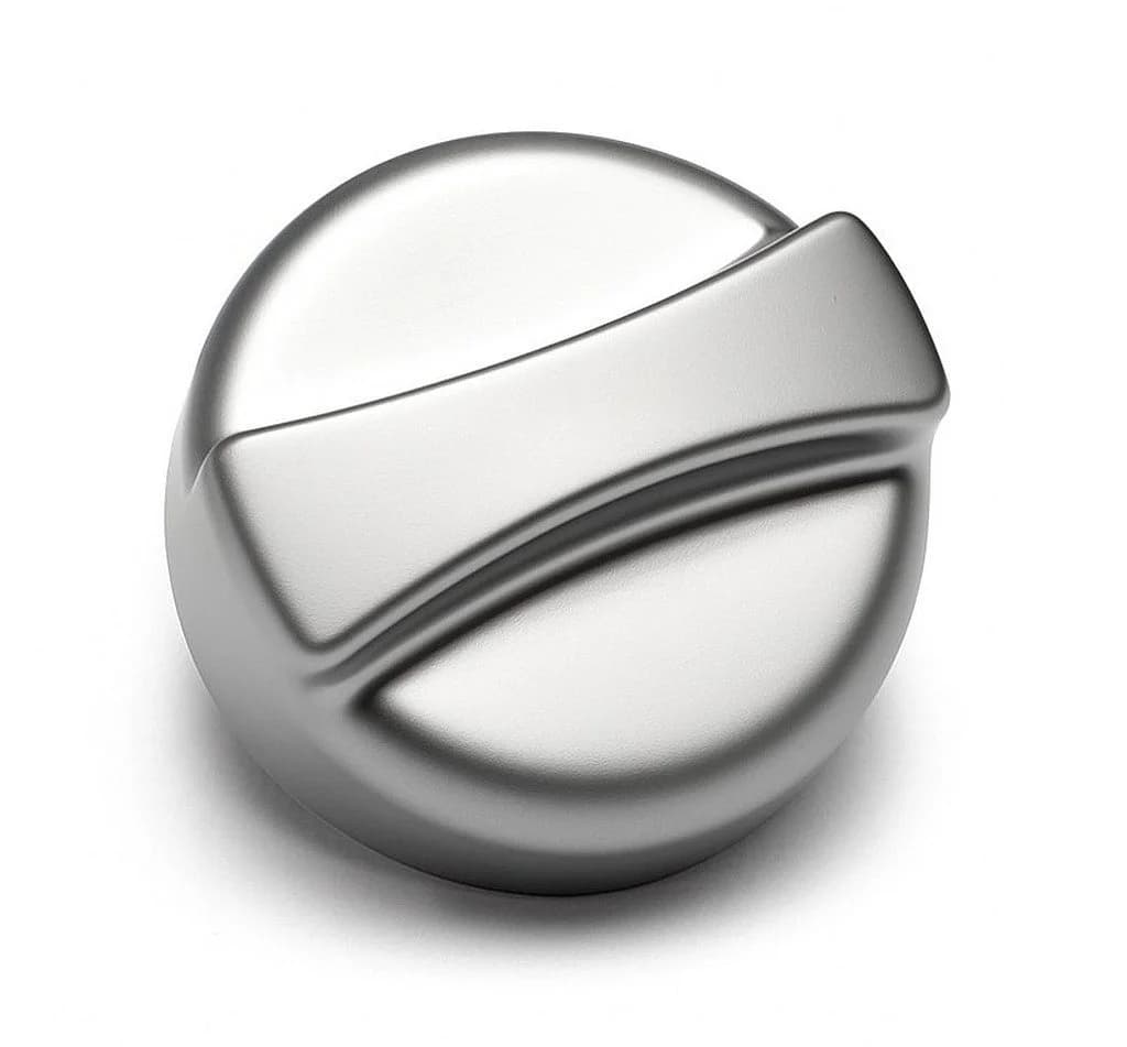 keenberk Küchenspüle Drehknopf 44mm matte Chrom-Optik Ersatzteil - Bild 2