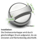 keenberk Küchenspüle Drehknopf 44mm matte Chrom-Optik Ersatzteil Bild 4