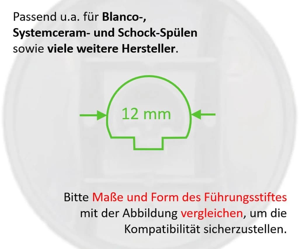 keenberk Drehexcenterkappe Edelstahl hochglanz Ersatzteil für Excenterventil - Bild 3