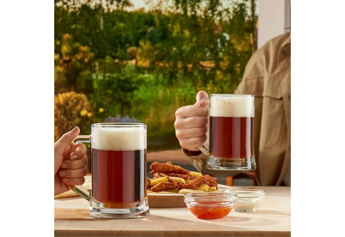 Pasabahce Pub Bierkrug 2-tlg. Glas 660ml mit Henkel