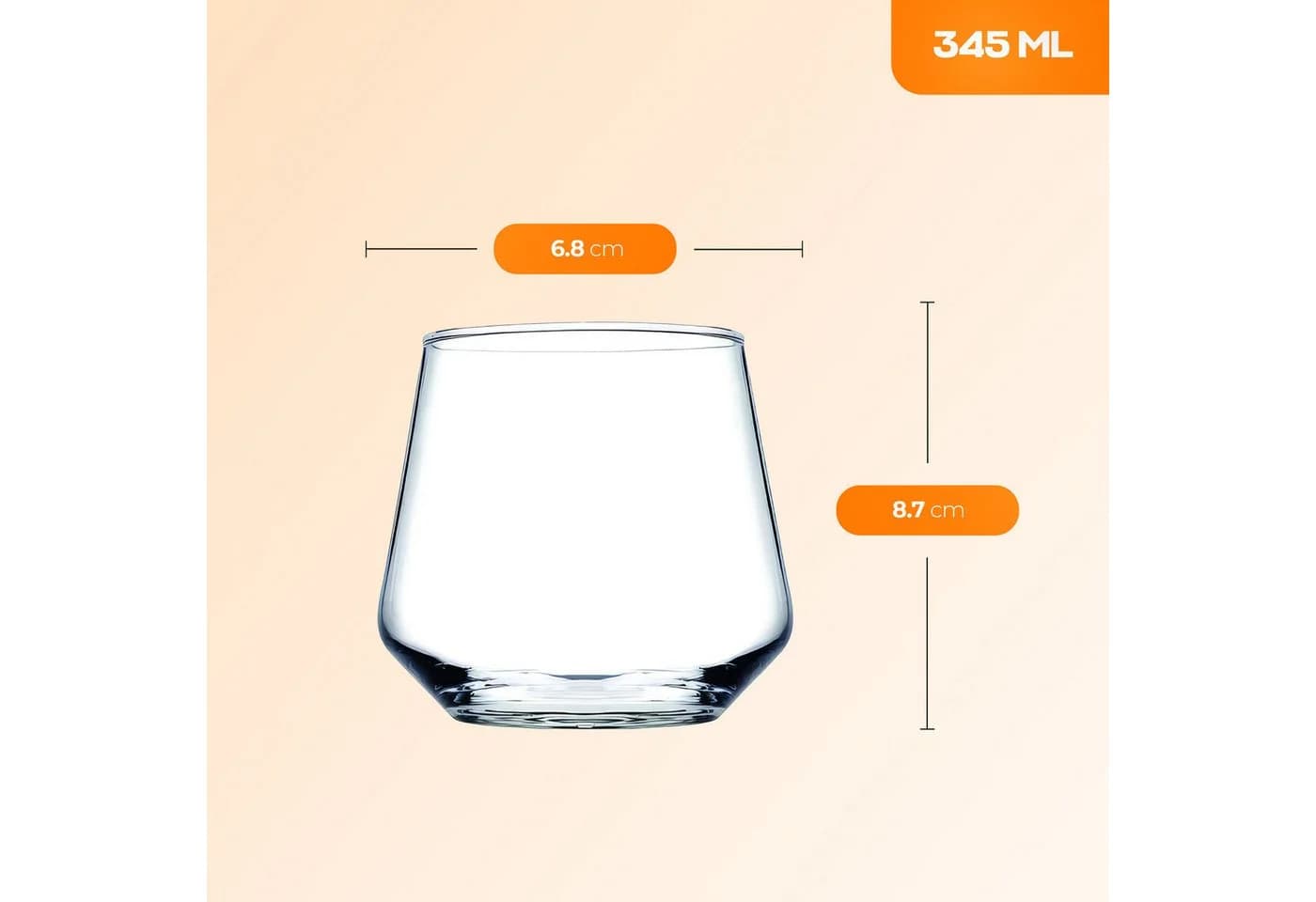Pasabahce Allegra Whiskyglas 6-tlg. Glas Set Transparent - Bild 3