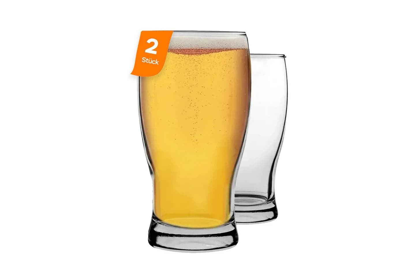 LAV Belek Bierglas-Set 6-tlg. 580ml Glas Transparent - Bild 2