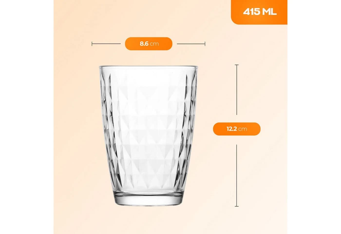 LAV Gläser-Set Artemis Longdrinkglas 6-tlg. Transparent - Bild 3
