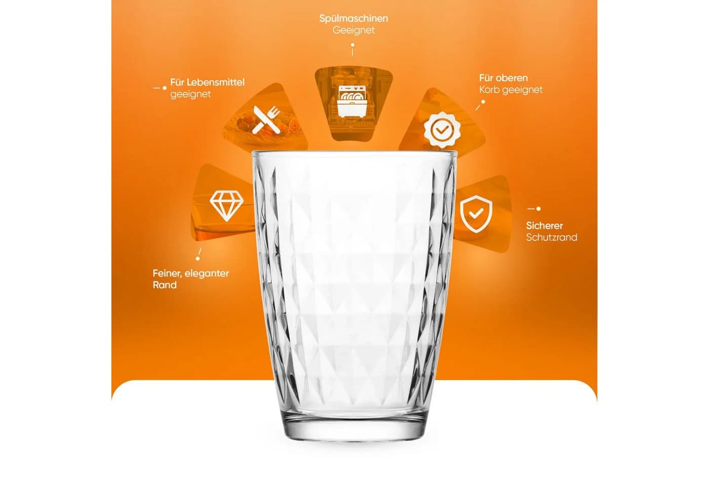 LAV Gläser-Set Artemis Longdrinkglas 6-tlg. Transparent - Bild 5
